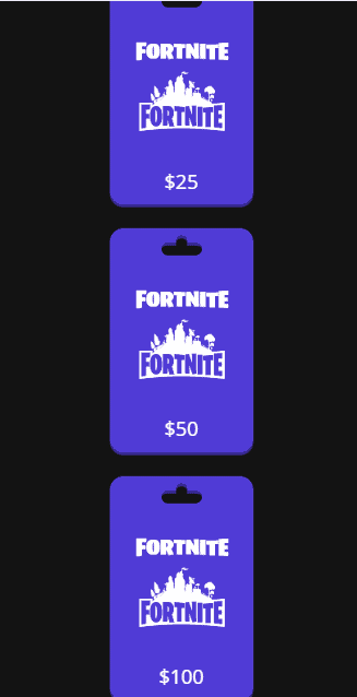 Fortnite Redeem Card