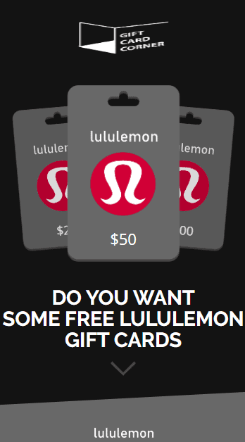 Lululemon Gift Card 2020 Lululemon Giveaway Gift Card Corner