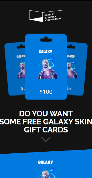 Galaxy Skin Code Fortnite Galaxy Skin Gift Card Corner