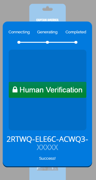captain america verification