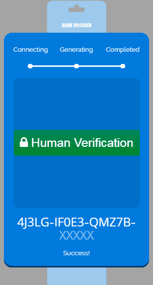 dark voyager verification