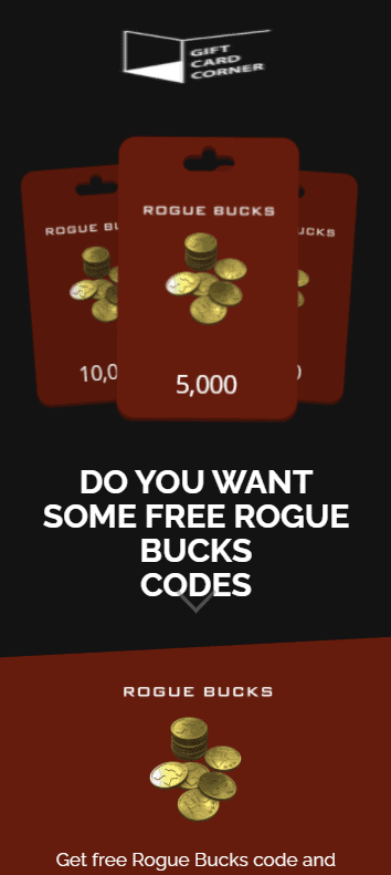 rogue bucks code generator