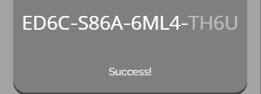 The picture shows the complete Cumberland Farms Gas Card code.